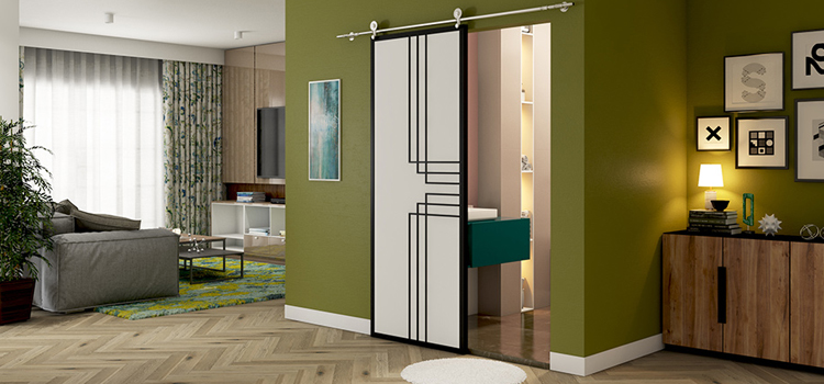sliding bathroom door installation in South Bradenton